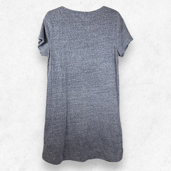 GAP Tee Shirt Dress Women's Large Blue Gray Short Sleeve Summer Beach - Picture 2 of 4